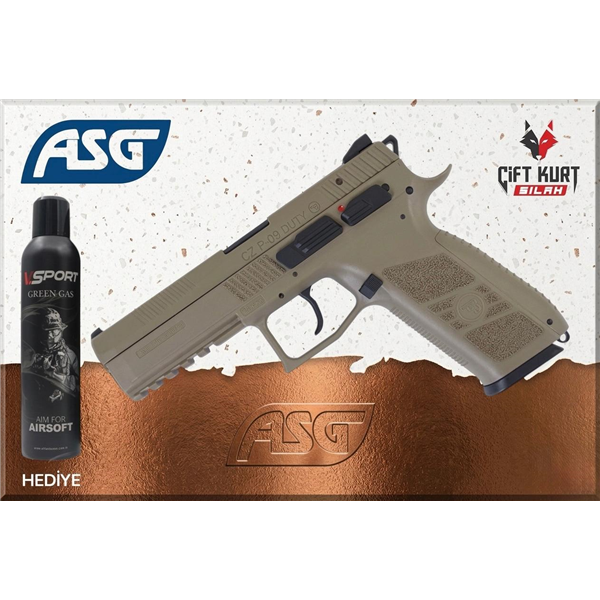 ASG CZ75 P09 Duty Blowback Çöl Airsoft Tabanca | Çift Kurt Silah