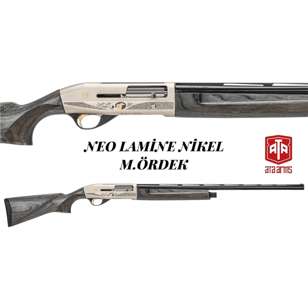 Ata Arms Neo Lamine Nikel M.Ördek Gravürlü Yarı Otomatik Av Tüfeği