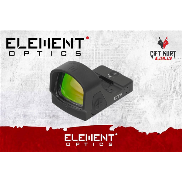 Element Optics ETX Red Dot 6 MOA | Çift Kurt Silah