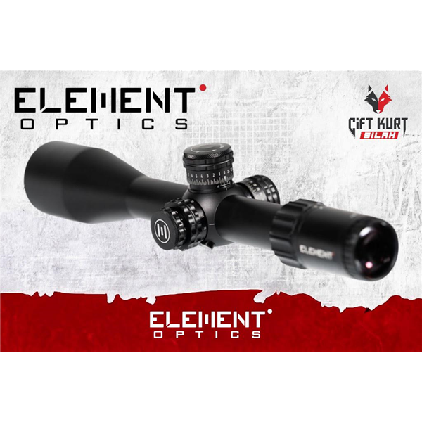 Element Optics Titan 5-25x56 FFP APR-1C MRAD Tüfek Dürbünü | Çift Kurt Silah