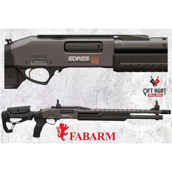 Fabarm SDASS Pro Stage 2 Carbon Teleskopik Pompalı Tüfek | Çift Kurt Silah