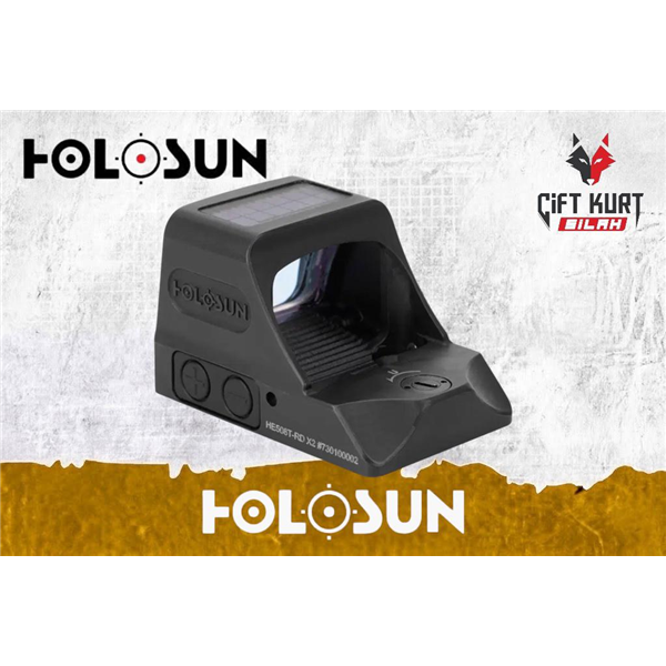Holosun HE508T-RD X2 Titanyum Solar Red Dot (2 MOA & 32 MOA) 