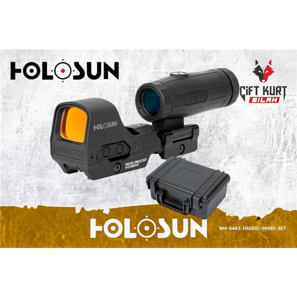 Holosun HS510C & HM3X Magnifier Seti | Taktik Optikte Zirve - Çiftkurt Silah