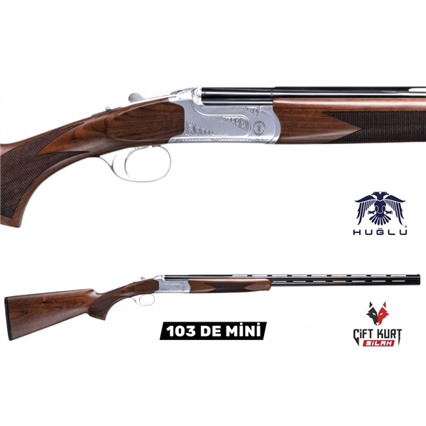 Huğlu 103 DE MİNİ Süperpoze Tek Tetik Ejektörlü Ağaç Beyaz Av Tüfeği