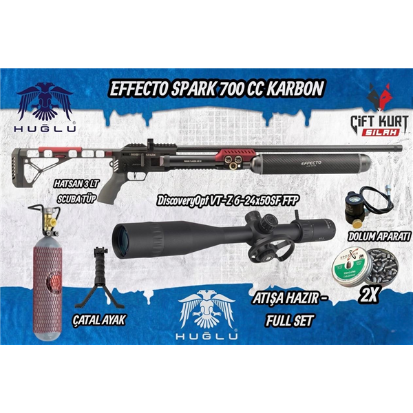 DEV KAMPANYA! Huğlu Effecto Spark CR 700 PCP Seti | Atışa Hazır