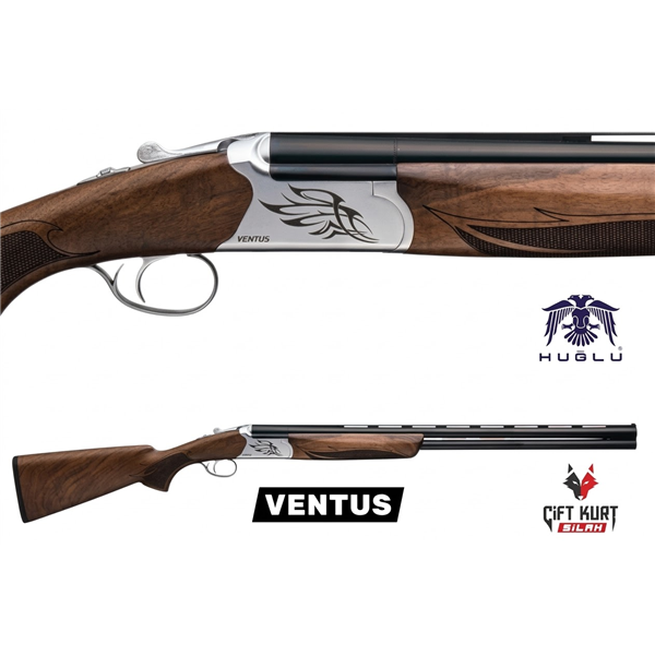 Huğlu VENTUS 12 Süperpoze Tek Tetik Ejektörlü Ağaç Beyaz Av Tüfeği
