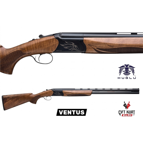 Huğlu VENTUS 12 Süperpoze Tek Tetik Ejektörlü Ağaç Siyah Av Tüfeği