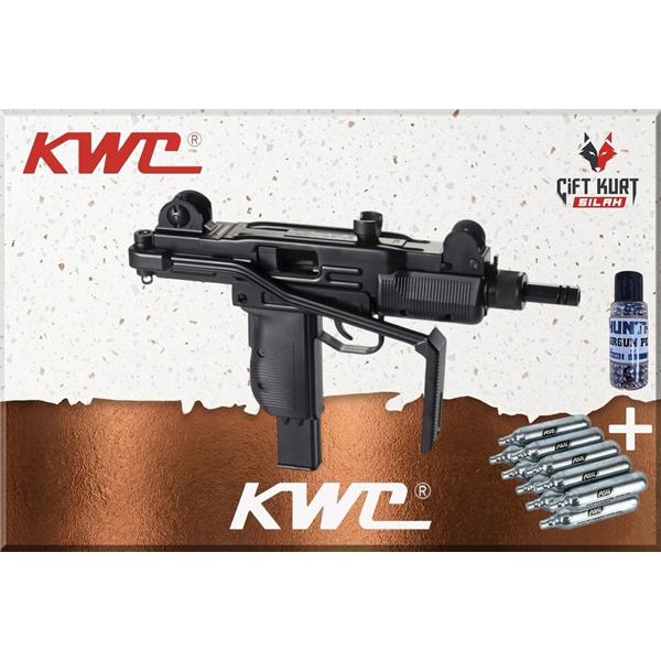 KWC Uzi Blowback Havalı Tabanca (Tam Otomatik / Full Metal) | Çift Kurt Silah