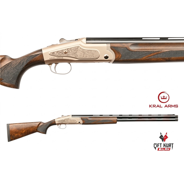 Kral Arms ST-500 Beyaz Süperpoze Yivsiz Av Tüfeği (Ejektörlü)