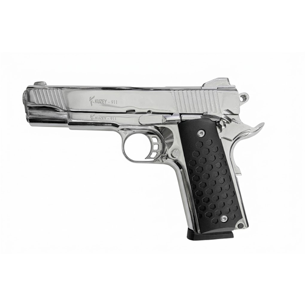 Kuzey 911 Kuru Sıkı Ses Tabancası (Krom-Siyah) | En İyi Fiyat