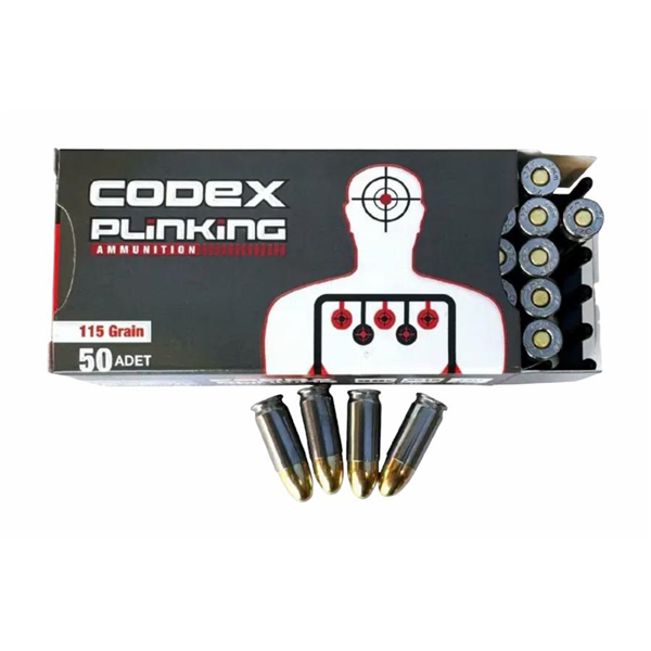 ÖZKURSAN CODEX PLİNKİNG 9X19 9MM TABANCA MERMİSİ 1000 ADET