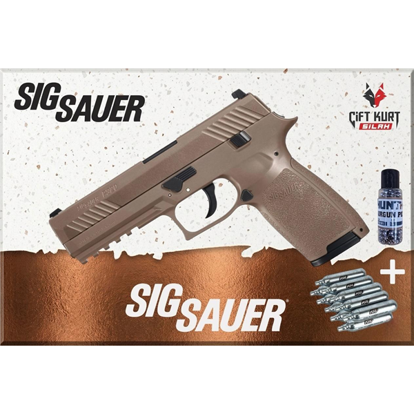 SIG SAUER P320 Havalı Tabanca Çöl Rengi | Hediyeli | Çift Kurt Silah