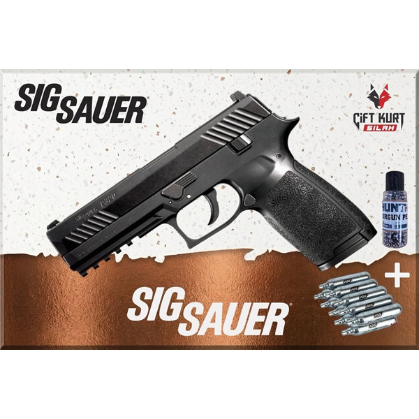 SIG Sauer P320 Havalı Tabanca Siyah | 10 Tüp + BB Hediye | Çiftkurt Silah