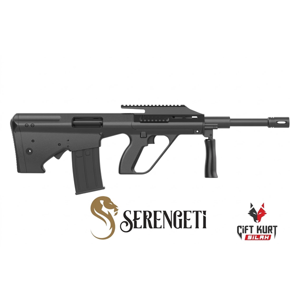 Serengeti AUG Siyah Bullpup Şarjörlü Otomatik Av Tüfeği | Çift Kurt Silah