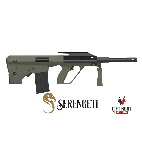 Serengeti AUG Yeşil Bullpup Şarjörlü Otomatik Av Tüfeği | Çift Kurt Silah