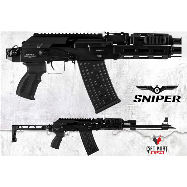 Sniper SN-12 Pro Siyah Şarjörlü Av Tüfeği | Çiftkurt Silah