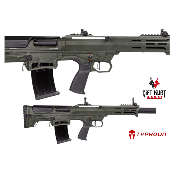 Typhoon Sierra Bullpup Yeşil Şarjörlü Yarı Otomatik Av Tüfeği | Çiftkurt Silah