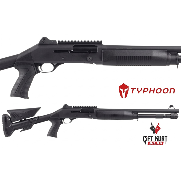 Typhoon T4-Black 12 GA Kinetik Av Tüfeği | Çiftkurt Silah