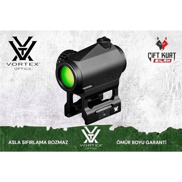 Vortex Crossfire 2 MOA Green Dot Nişangah | Ömür Boyu Garantili - Çiftkurt Silah