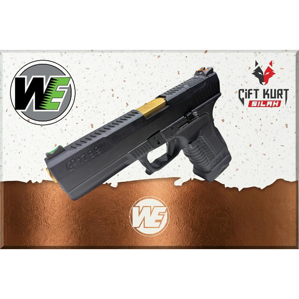 WE GP1799 T1 Siyah Airsoft Tabanca | Blowback & Green Gas | Çiftkurt Silah