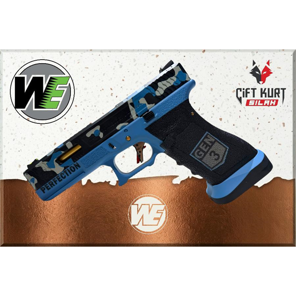 WE Glock 17 Custom Airsoft Tabanca (6mm) - Üstün GBB Performansı | Çiftkurt Silah
