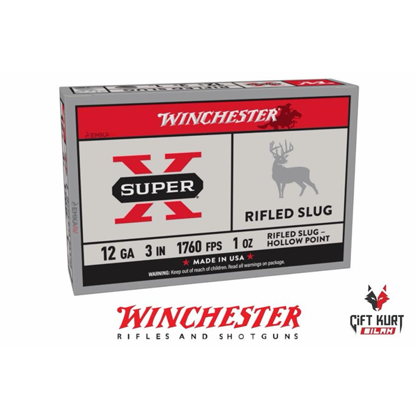 Winchester USA 12 Kalibre Magnum Tek Kurşun | Çiftkurt Silah (Koli Bazlı Av Fişekleri)